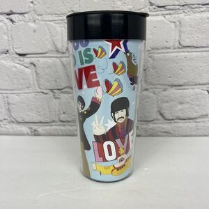The Beatles All You Need is Love Yellow Submarine 16 oz. Travel‎ Mug 2010 New